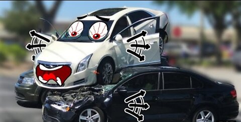 Car Crashes Consecutively by Naughty Doodles in Real Life - Lucky Doodles