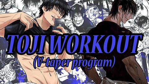 Can you look like Toji Fushiguro in real life？ (V-TAPER WORKOUT)