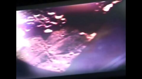Cities on the moon filmed from Nasa Spacecraft Window