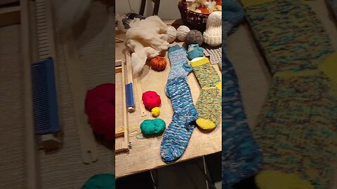 Old techniques at the museum: weaving, spinning, darning #shorts