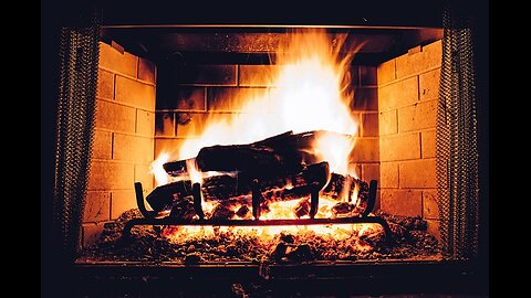 Nostalgia for Winter: Romantic Fireplace with Fire Sounds and Relaxing Music