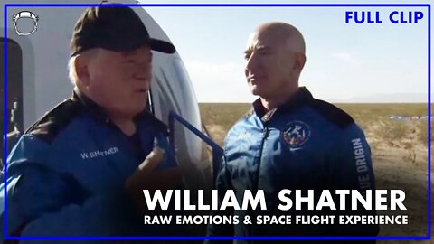 RAW CLIP - William Shatner's Talks Emotions and Space Perspective