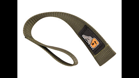 Agency 6 Winch Hook Pull Strap - Solid Black - 1.5 INCH Wide - Heavy Duty - Made in The U.S.A
