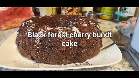 Black forest cherry bundt cake Here you go Katie