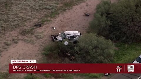 DPS trooper involved in serious crash near Fountain Hills