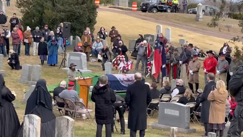 General A.P. Hill Reenactor Speaking At The January 21st 2023 Reinterment Of The Confederate General