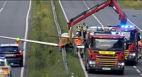 Miracle as plane makes emergency landing on dual carriageway without injuries or damage