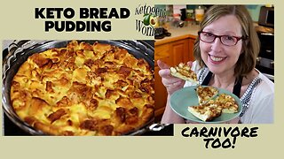 Keto Bread Pudding using PSMF Bread | Carnivore Friendly | Egg White Bread recipe