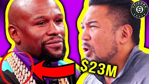 Millionaire Reaction to Floyd Mayweather Wearing $23M of Jewelry, Building WEALTH, and SAVING MONEY