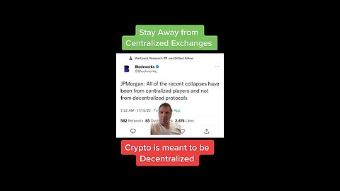 90% of Centralized Exchanges Fail. Too much Leverage! Crypto is meant to be Decentralized!
