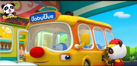 Baby Panda's School Bus is Out of Gas - Gas