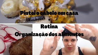 ROTINA| CAFÉ DA MANHÃ ESPECIAL | PINTEI O CABELO EM CASA