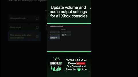 How to Update Volume and Audio output settings for Xbox Consoles