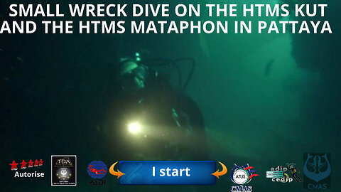 🤿 small wreck dive on the htms Kut and the htms Mataphon in Pattaya in Thailand