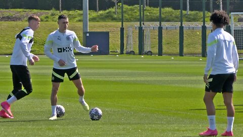 Phil Foden RETURNS as Man City train ahead of Bayern Munich Champions League quarter-final