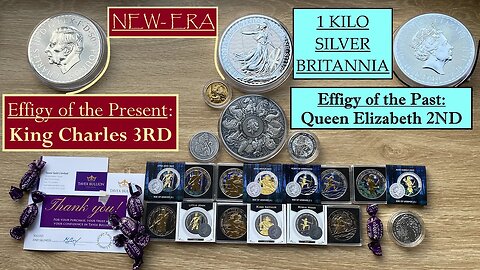 1 Kilo Britannia Effigy of King Charles III and Effigy of Queen Elizabeth II