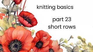 how to make short rows in knitting