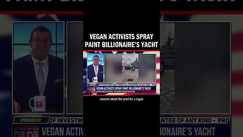 Vegan Activists Spray Paint Billionaire's Yacht