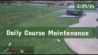 Cutting Stripes on our Teeboxes + Fairways | Daily Course Maintenance 3/29/24