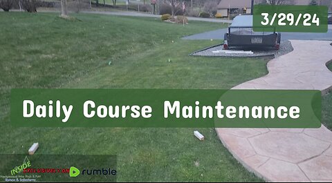 Cutting Stripes on our Teeboxes + Fairways | Daily Course Maintenance 3/29/24