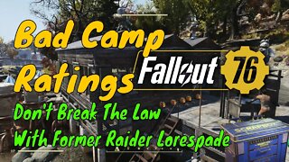 Rating Bad Fallout 76 Camps With One Flaming Chainsaw Law Breaker
