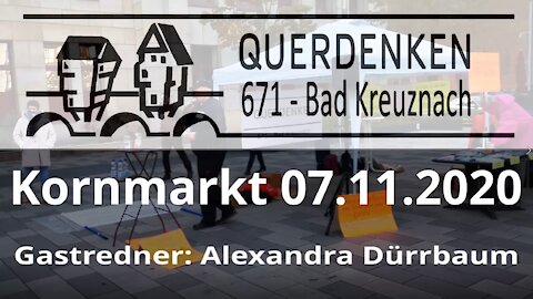 Alexandra Dürrbaum 07.11.2020 Querdenken Bad Kreuznach