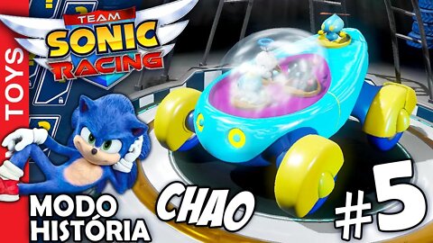 Team Sonic Racing #5 CAMPANHA - Veja como é jogar com o CHAO! PISTAS novas e ARMAS novas!!! IRADO!!!