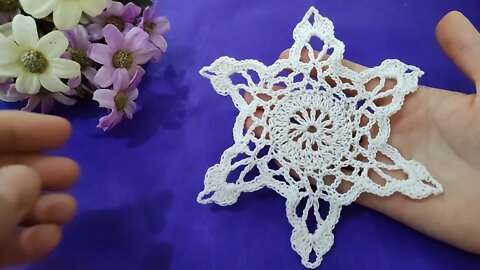 How to make a crochet Hexagonal shape you use it as a motif or a coaster
