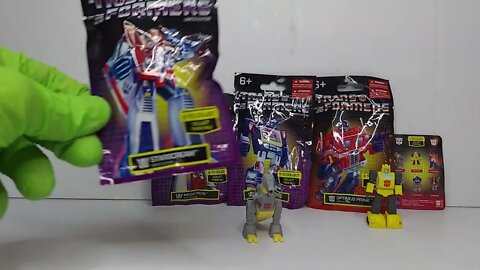 Transformer ALL 6 Mini Set! Generation 1 Original Opimus Prime Starscream Grimlock Bubblebee review