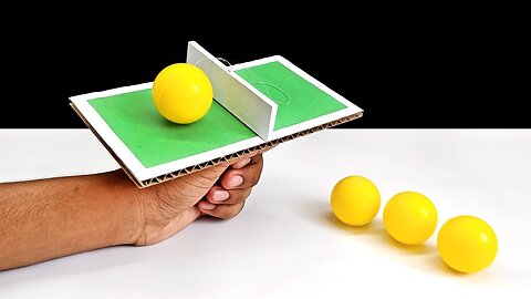 DIY Mini One Hand Table Tennis from Cardboard | How made Toy for Kids