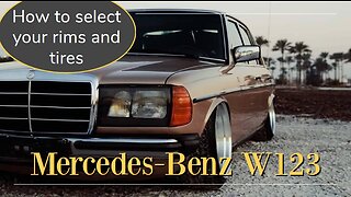Mercedes Benz W123 - Guide to change your rims and tire size tutorial Class E