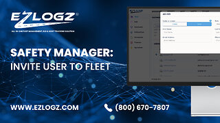 SAFETY MANAGER: INVITE USER TO FLEET