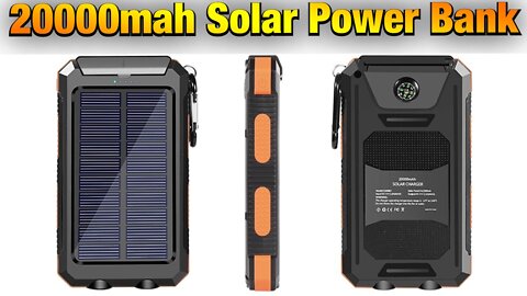 Annero 20000mAh Solar Power Bank from Amazon