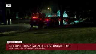 Residents jump from 2nd floor window after Waukesha home catches fire