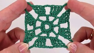 How to crochet flowers motif square simple tutorial by marifu6a