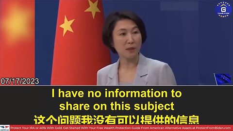 CCP Press Secretary Goes Full Karine Jean Pierre Over 'Disappearing' Of Well Liked Foreign Minister