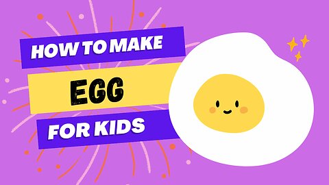 HOW TO MAKE AN EGG FOR KIDS || MOONLIGHT KIDS