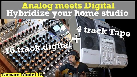 Go Hybrid! | Combine Analog with your Digital Studio | 4 Track to Tascam 12 16 24