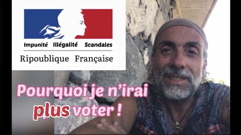 ❌⚠️❌ Pourquoi je n’irai plus voter !