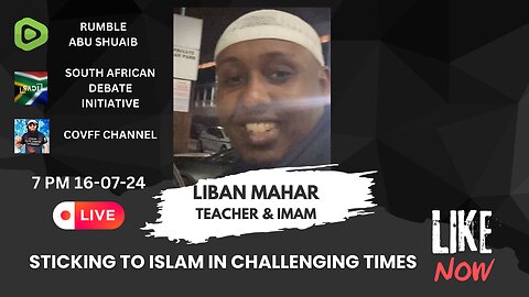 STICKING TO ISLAM IN CHALLENGING TIMES - TEACHER & IMAM LIBAN MAHAR
