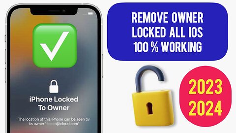 iPhone Locked To Owner How To Unlock | 2024 | Bypass iCloud Without Apple iD Password 2024