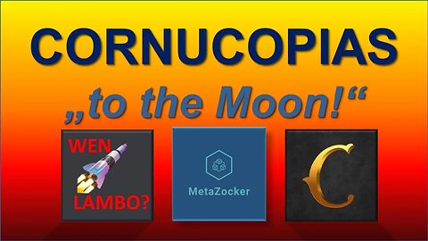 Wo steht das Projekt CORNUCOPIAS aktuell & was ist sein Potenzial? Dazu mein Outing als Moonboy! ;-)