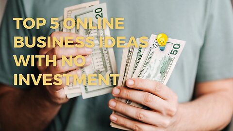 5 Online business ideas|international earning