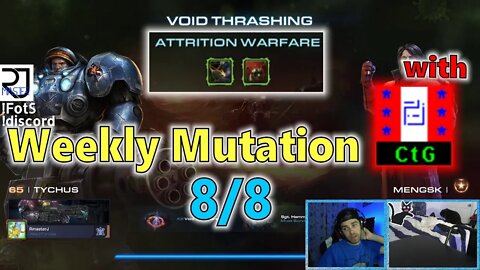 Attrition Warfare - Starcraft 2 CO-OP Weekly Mutation w/o 8/8/22 with CtG!!!