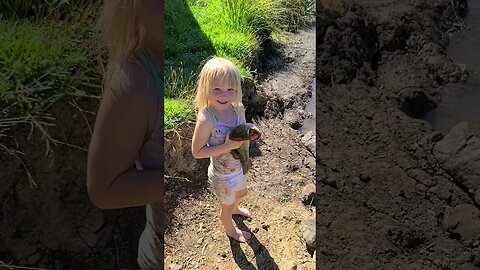 Cute kid releases Largemouth Bass! #nationaldaughtersday #bassfishing #shorts