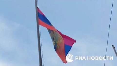 🇷🇺🇺🇦 A New Flag Was Raised Over The Administration Building In Kupyansk, Kharkiv Region Pt.1