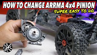 How To Change Pinion On ARRMA 4x4 Mega and BLX RCs - Easy Upgrade