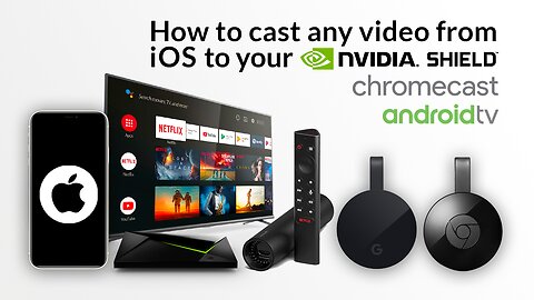 Stream web videos, movies and live tv from iPhone to Android TV and Google Cast