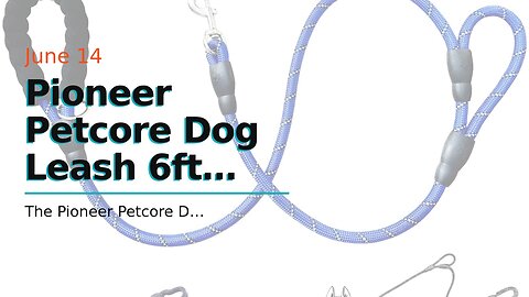 Pioneer Petcore Dog Leash 6ft long - Traffic Padded Two Handle - Heavy Duty - Double Handles Le...
