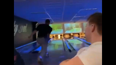 Bowler Takes Out Ceiling! #Fail